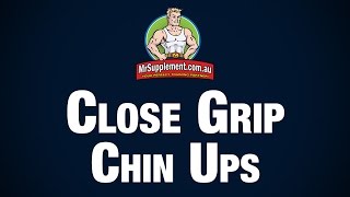 Close Grip Chin Up Technique [upl. by Olympium]