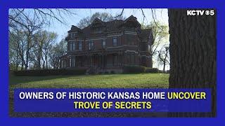 Owners of historic Kansas home uncover trove of secrets [upl. by Dymoke]