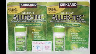 Viên chống dị ứng Kirkland Signature AllerTec 365 viên  Mỹ [upl. by Ainslee]