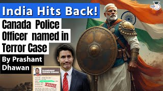 India Hits Back at Canada  Canada Border Police Officer named in Punjab Case by India [upl. by Karel]