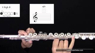 How To Play The Note B natural on Flute Learn Flute Online [upl. by Airasor]