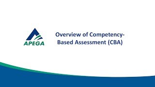 1 Overview of CompetencyBased Assessment CBA [upl. by Royd]