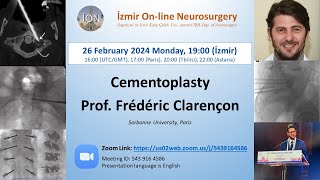 İON 423 Lecture Clarençon Cementoplasty 26 022024 [upl. by Neehcas218]