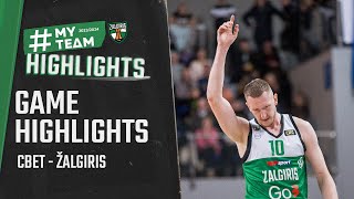 CBet  Žalgiris  Game Highlights  20240107 [upl. by Eniamrahs]