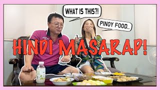 MAKING KOREAN FATHER TRY PINOY FOOD  NAGULAT SIYA SA LASA DASURI CHOI [upl. by Haroppiz]