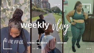 VLOG  Fall Wellness Challenge EP2  10k steps a day new hair spending time with family [upl. by Bahe]