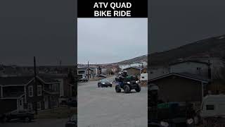 Bike Quad Ride Along Shores of Atlantic Ocean Newfoundland Canada shorts shortsviral shortsvideo [upl. by Shelah363]