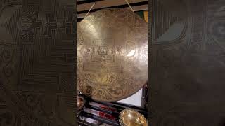 Magnifique chau gong de 80 cm gravé de mandala gong chaugong windgong gongbath [upl. by Yotal359]