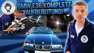 Unischwarz FULL DETAIL  BMW E36  AUTOLACKAFFEN [upl. by Haelahk]