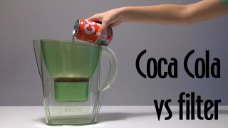 Coca Cola vs Brita filter What happens Experiment [upl. by Ahsekad30]