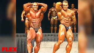 Dorian Yates vs Nasser El Sonbaty  PreJudging  1997 Mr Olympia [upl. by Valene]