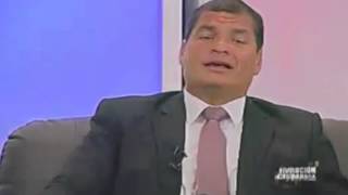 Presidente Rafael Correa opina sobre el matrimonio homosexual [upl. by Hughie]