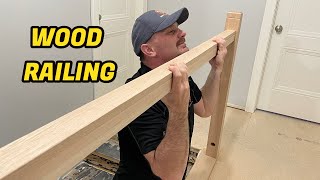 How to make deck  porch railing easy with just 2x4s DIY Home Depot materials [upl. by Assen697]