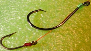 Adjustable Fishing Bait 2 Hook Rig Sliding Hook For Large or Live Baits [upl. by Benco116]