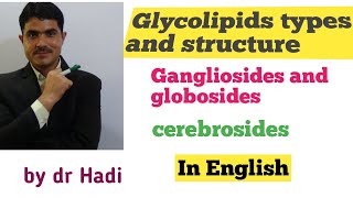 Glycolipids structure and types Lecture9 in English by Dr Hadi [upl. by Crin782]