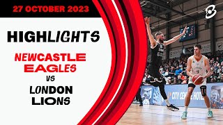 Newcastle Eagles vs London Lions  Game Highlights [upl. by Adnilem493]