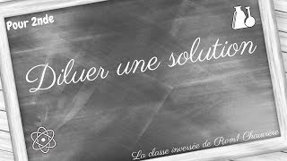 Diluer une solution [upl. by Ahsimak]