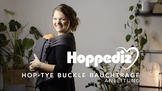 Babytrage Hoptye Buckle  Bauchtrage  Hoppediz [upl. by Anirbas]