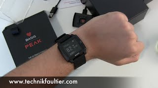 Basis Peak Fitness Tracker mit Benachrichtigungen Unboxing [upl. by Inot669]