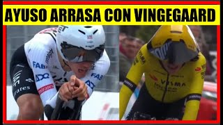 RESUMEN 1 ETAPA TIRRENO ADRIATICO 2024 AYUSO ARRASA CON VINGEGAARD [upl. by Nilyarg849]