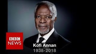 Kofi Annan Former UN chief and Nobel Peace Prize laureate  BBC News [upl. by Brace382]