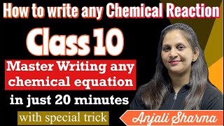 how to write chemical reactionsclass 10chemical reactions and Equations cbsencert jeefoundation [upl. by Chura980]