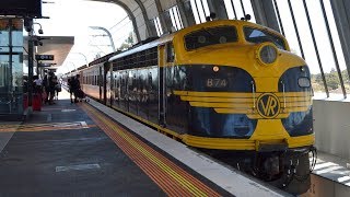 A ride on Melbournes Skyrail Caulfield  Dandenong on a heritage diesel train [upl. by Hermon]