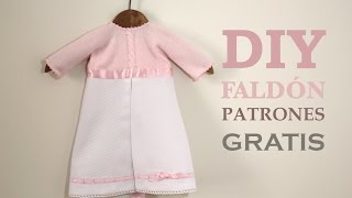 DIY Cómo hacer faldon de bebe patrones gratis [upl. by Ferdy780]