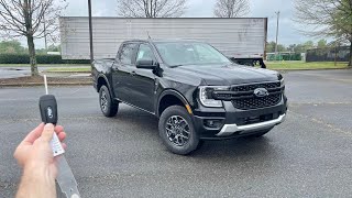 2024 Ford Ranger XLT Sport Start Up Test Drive Walkaround POV and Review [upl. by Ateloiv]