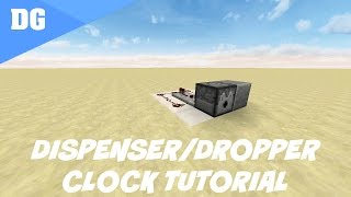 Minecraft EASIEST Dispenser and Dropper Clock Tutorial WORKS IN 1204 [upl. by Lihp]