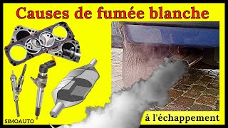 Les causes des fumée blanche à léchappement de votre véhicule  SIMOAUTO [upl. by Gomez69]