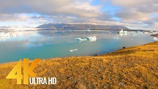 Walking Across Iceland  Incredible Trip to ICELAND 4K with music  2 HOUR Video [upl. by Oznole]