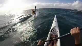 Downwind Ocean Surfski Paddle April 2015 [upl. by Nilhtac]