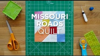 Quilt Snips Mini Tutorial Missouri Roads [upl. by Nauwtna]