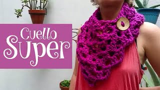 Cuello Super a crochet [upl. by Yemar]