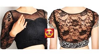 Beautiful Saree blouse designs 👌👌 Know the best blouse trends [upl. by Ninon526]