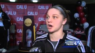 CalU celebrates Womens Basketball Team victory in National Championship [upl. by Gerstner]