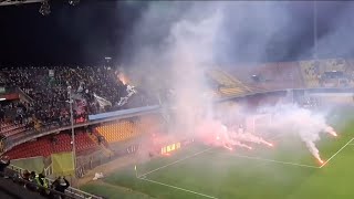 Ultras Avellinesi in transferta contro Benevento 10122023  Serie C [upl. by Sitrik433]