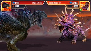 MORTEM REX LEVEL 60 BEST BOSS in JURASSIC WORLD THE GAME SOON [upl. by Nicolai]