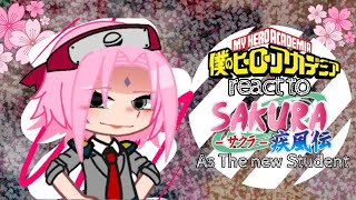 🌸MHA react to SAKURA HARUNO as the new student🌸GCRV11 By ᴗ̈ 𓆩ᥲfrᥲ𓆪 ᴗ̈ [upl. by Fritzie516]