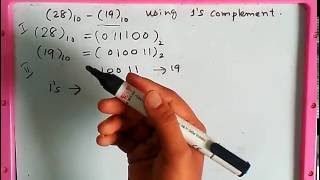 Subtraction using 1s complement [upl. by Erdnaid457]