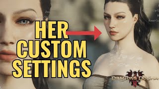 DRAGONS DOGMA 2 FEMALE Character Creator Settings GUIDE Brunette 3 [upl. by Ynnus]