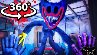 360° HUGGY JUMPSCARE 😱 Poppy Playtime Chapter 3 in VR [upl. by Lanoil]