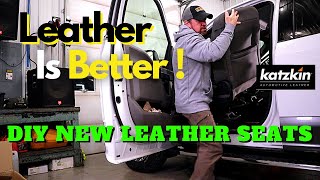 Leather Is Better  DIY Katzkin Leather How To Installation on Ford F150  Tips and Review [upl. by Eihtak]