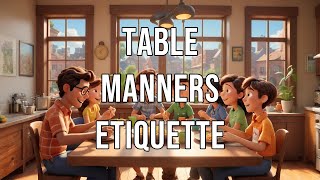 Table Manners Etiquette for kids [upl. by Riada]