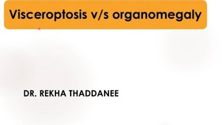 Visceroptosis vs Organomegaly  Pediatrics [upl. by Maxfield]