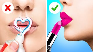 COOL BEAUTY HACKS YOU NEED TO TRY  Makeup Tricks and Beauty Gadgets by 123 GO Series [upl. by Favianus]