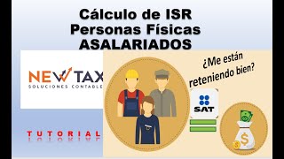 Cálculo de ISR Personas Físicas 2022  Asalariados  caso real en excel  rumbo a la anual [upl. by Ferro849]