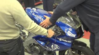 Gordon goes to college  Supermono Yamaha SZR Mike Spike Edwards motorcycle restoration project [upl. by Zzabahs]