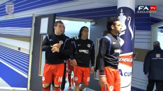 Tunnelcam Wigan Athletic vs Millwall 20 FA Cup Semi Final [upl. by Kingdon]